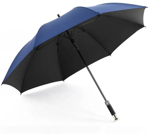 Chesoon Ombrello Bastone da 53 Pollici Extra Large Copertura Extra idrorepellente Apertura Automatica per Uomini e Donne, Blu navy