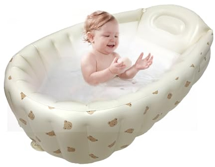 Pool de bain pour tout-petit - baignoire compacte, bassin bébé gonflable | Seau de lavage du, récipient à eau pliable doux, équipement de bain à l'économie d'espace pour voyages à domicile