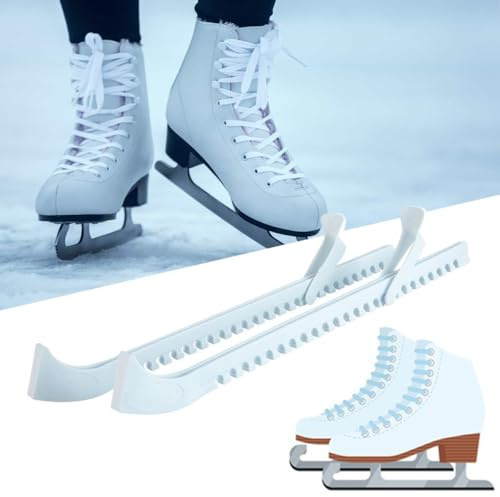 Protezioni per Lame per Pattini da Ghiaccio,37CM1 Paio Coprilama Pattini Ghiaccio,Protezione Regolabile per Pattini da Ghiaccio,Coperture Protettive per Lame da Pattinaggio per Hockey Ghiaccio