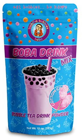 Premium COTTON CANDY Boba/Bubble Tea Drink Mix Powder By Buddha Bubbles Boba (10 Ounce / 283 Grams)