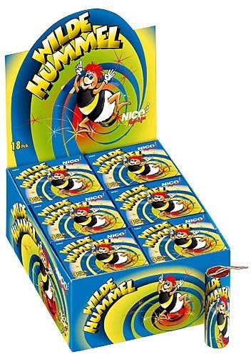 Unbekannt 216 Stück Jugendfeuerwerk ,,Wilde Hummel Ganzjahresfeuerwerk Silvester Feuerwerk Kat I
