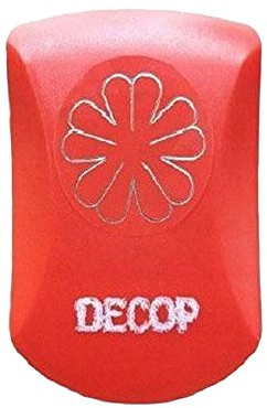 Hanaoka Decorative Red & Green Plastic Hole Punch with 1 Hole, 30 Sheets, Manual Operation, Die Cut & Embossed Paper Punch