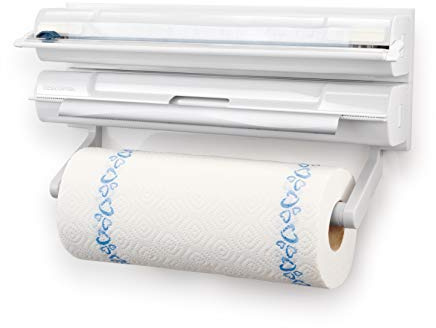 Tescoma Wandrollenhalter onWALL, 3 in 1, Weiß