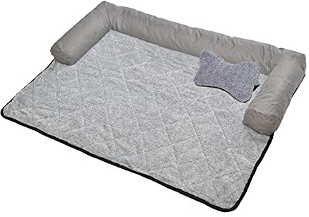 RAIKOU Hundebett Couch für Sofaschutz Hund und Kofferraumschutz, Antirutsch Beschichtung Hundedecke, Waschbares Sessels mit Reißverschluss, Hundematte für Grosse kleine Hunde