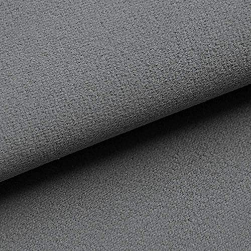 novely® Triton Microfaser Velours Wildleder-Optik 34 Farben Möbelstoff Polsterstoff | Meterware | 1lfm Farbe: 34 Dunkelgrau