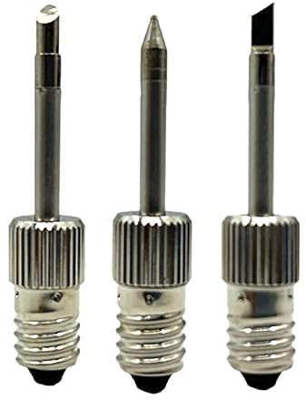 perfk 3 Embouts de Fer à souder, Embouts de soudage électriques filetés durables Professionnels Rechargeables USB pour intérieur.