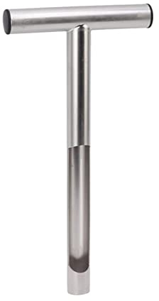 Tnfeeon Sonda de Muestreo de Suelo de Acero Inoxidable 304 con Mango Estilo T, Kits de Prueba de Suelo, Sondas de Suelo para Muestreo de Suelo, Cuidado de Plantas, Granja de Césped y (12 Pulgadas)