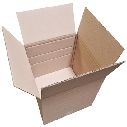 25 St. Karton 475x475x450 mm Höhenvariabel Versandkarton 2-wellig stabil Faltschachtel 2.40 BC-Welle Versandkarton