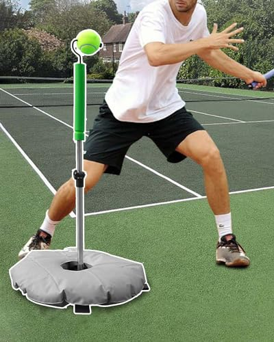 CMYUN Tennis Trainer Tennis-Selbsttrainingsgerät für Topspin, Tragbar Tennistrainer für Tennisanfänger, Tennisschwung-Aufschlag-Übungsausrüstung, Solo-Trainingshilfe