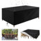 HNKDKJ Gartenmöbel Abdeckung Wasserdicht 210x70x75cm(Höhe) Schwerlast 420D Oxford Gewebe Gartentisch Abdeckung Abdeckplane Gartenmöbel für Gartentische Terrassenmöbel Outdoor Tisch-Schwarz