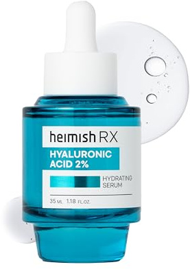 HEIMISH RX Sérum Hydratant à l'Acide Hyaluronique – Hydratant pour le Visage, Sérum Facial pour Peaux Sensibles, Formule Non Grasse avec 2% d'Acide Hyaluronique, Panthénol, 35 ml (1,18 fl. oz)