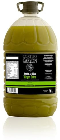Aceite de Oliva Virgen Extra Sin Filtrar 5L Cortijo Garzón - Puro Sabor Artesano, Prensada en Frío, Natural y Auténtico, Frescura y Calidad en Cada Gota.