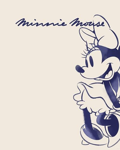 Komar Wandbild- Disney Minnie Mouse Sweet Dancing - Größe 40 x 50 cm - Poster, Kinderzimmer, Dekoration - gerollt ohne Rahmen, Blau
