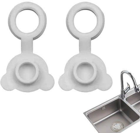 2X Bouchon Baignoire Bebe, Baignoire Bouchée Universelle Ajuster Les Bouchons De Baignoires Rainurées en Silicone À L'épreuve des Fuites Faciles, Bouchon De Vidange pour Douche, Baignoire, Lavabo