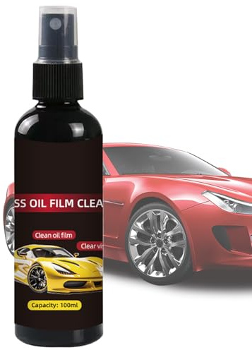 Wimnqie Spray nettoyant pour film d'huile - 100 ml - Puissant et doux - Longue durée - Pour la maison, la salle de bain, le miroir, la porte, la fenêtre, le véhicule