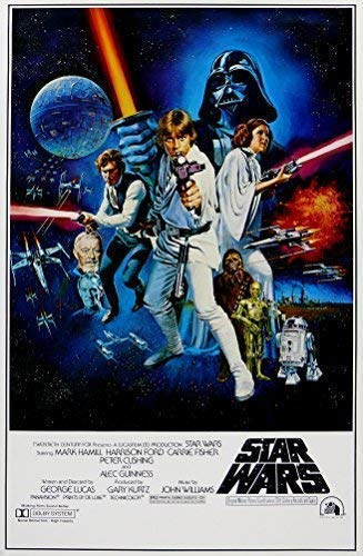 Star Wars Retro Sci-Fi Movie Poster 1. Various Sizes (A2 Size 42 x 61 cms)