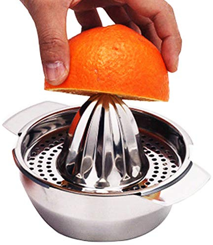 Feli546Bruce Manuelle Zitruspresse aus Edelstahl, Zitronenpresse und Orangenpresse