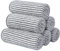 SINLAND Asciugamani viso in microfibra ultra morbidi in carbone di bambù per il viso asciugamano per il bagno 30 cm x 30 cm