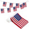 Drapeau des États-Unis,Fanion américain,Bannières de États-Unis,Drapeau Americain,Chaîne de Drapeaux Rectangulaire,pour Extérieur/Jardin/Décorations du Parti,Rectangulaire,14X21cm,20 pièces,5 mètres