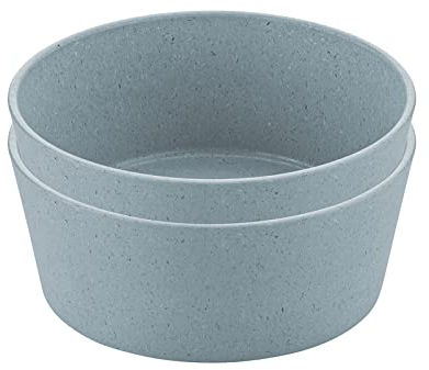 Schale 890 ml 2er-Set CONNECT BOWL Müslischale Salatschüssel Dessertschale Blau Koziol