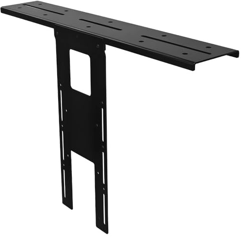 IFCASE Above/Behind Desk Monitor Shelf Mount Holds SLR Camera, Light Webcam, Microphone Fits VESA 75mm 100mm Compatible with Monitor Arm (Black, Shelf)