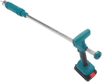 Jeffergarden Diserbante Elettrico, Alimentato a Batteria da 21 V, con Manico Regolabile e Tecnologia a Spirale, Ideale per Giardino, Prato, Patio e aiuole. (Spina Europea)