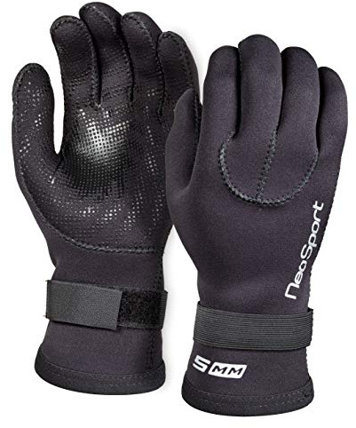 Neo-Sport NeoSport Neoprene Five Finger Glove - Scuba Diving, Watersports, 5mm X-Large