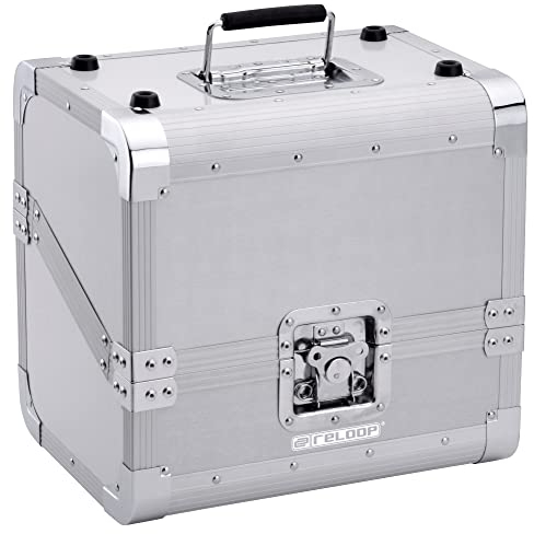 Reloop Record Case 80 - Flight Case for 12 Vinyl Holds 80 Records (Silver)