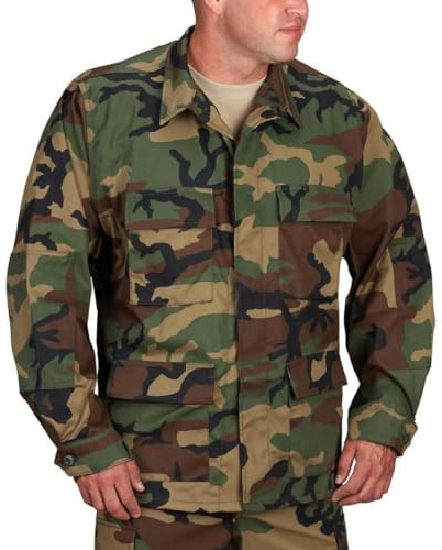 Propper Men's F545412-Men's BDU Coat, Woodland, 4X-Large Regular