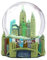 Skyline New York City Palla di neve Souvenir, altezza 8,9 cm, 65 mm