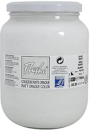 Lefranc Bourgeois Acrylic Vinyl Emulsion, White, 10.2 x 10.2 x 13.7 cm