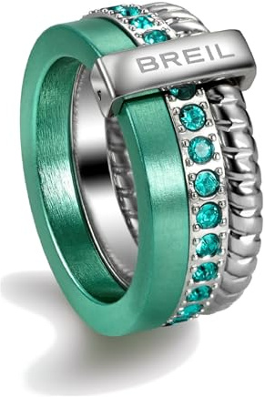 Breil Collezione BREILOGY, Anello Donna in Acciaio, Gioiello idee regalo donna