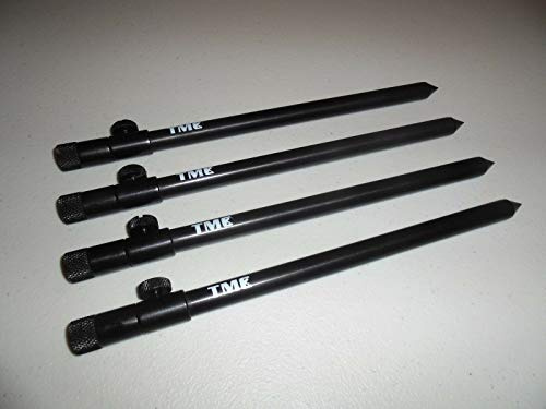 TMC 4 x aluminium bankpinnar 25–45 cm. Stångstöd, Buzz Bar, larm. 16 mm