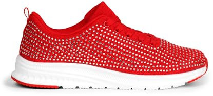 Ladies & Girls USA Summer Trainers Red 5 UK / 7 USA - Sports Leisure Work Casual