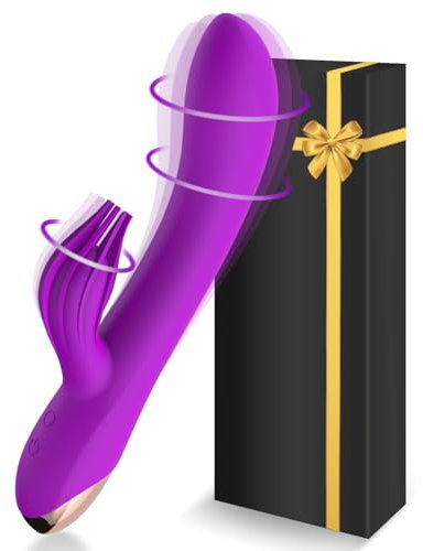 Vibratore Rabbit Sex Toys Sessuali per Donna Sexytoysys Vibratoreper Donna Professionale Clotoride Grandi Punto G Squirting Dildo Realistico Vibratori Pen Vibratoriper Donne Coppia 10*10 Modalità(Uva)