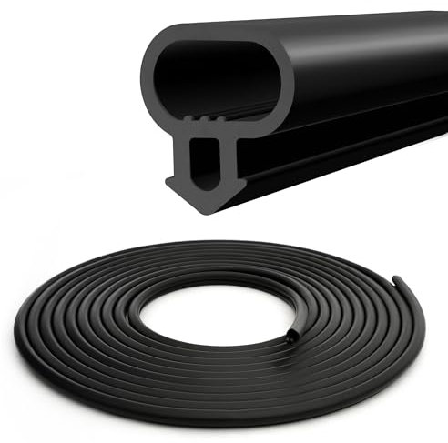 UPVC Window Replacement Gasket Rubber Seal Strip | 6-Meter Door & Window Draught Excluder | Replacement Gasket for Optimal Insulation & Energy Efficiency | Black UPVC Seals