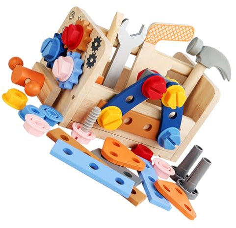 DECHOUS 1Satz Pädagogisches Werkzeugspielzeug Für Multifunktionale Schraubenschlüssel Und Schraubendreher Interaktives Lernspielzeug Für Jungen Und Jahren Werkzeugbank