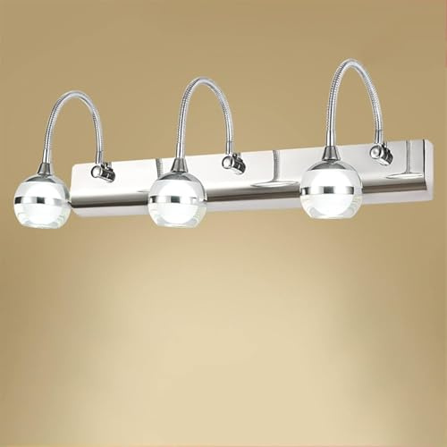 Éclairage de Miroir LED à 3 têtes de Style européen pour Salle de Bain, Lampe Frontale 9 W, éclairage de Maquillage