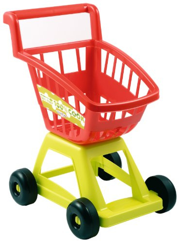 Jouets Ecoiffier - 1226 - Chariot de supermarché vide pour enfants 100 % Chef - Jeu d'imitation - Dès 18 mois - Fabriqué en France, Beige
