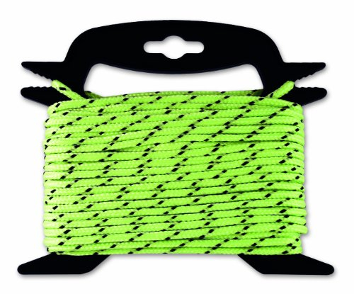 Fosfo Cord FOSFO1V Cuerda de Polipropileno fosforescente - 35 kg - Diámetro 4,8 mm - Largo 15 m - Verde