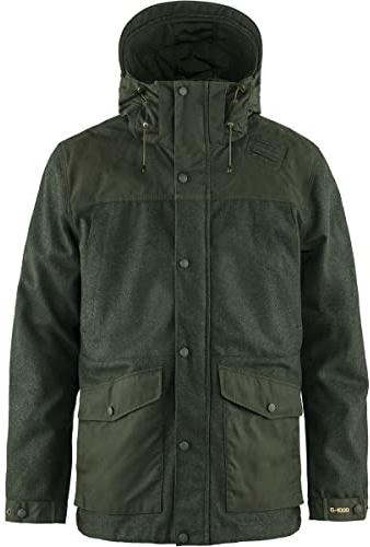 Fjällräven Herren Värmland Wool Jacke, Deep Forest, XXL