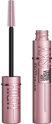 Maybelline Sky High Washable Mascara Makeup, Volumizing Mascara, Buildable, Lengthening Mascara, Defining, Curling, Multiplying, Washable Very Black, 0.24 fl. oz.