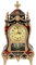 Dioche Vintage-Tischuhr, Hohe Gold-Kaminuhr, Kunststoff, Vintage-Stil, Kunststoff-Tischuhr, Antikes Zuhause, Hotel, Dekorative Schreibtischwecker (bräunlich rot) (Bräunlichrot)