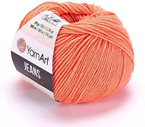 Yarn Art Jeans Yarn 160m, Soft Cotton Amigurumi Doll Animal 50g Knitting Crochet (23)