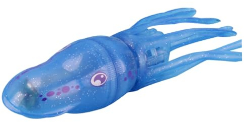 Lawnrden Giochi da Bagno per Piscina per Calamari da Immersione per Bambini Polpo Elettrico Che nuota Giocattoli per Pesci Accessori per Allenamento per Il Nuoto per Bambini Blu, Pesce Robot