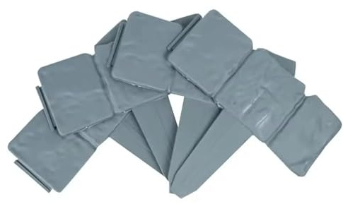 10 Vallas de plástico for jardinería, Ideales for parterres y decoración Jardines, con Borde imitación Piedra, fáciles Montar para Parterres