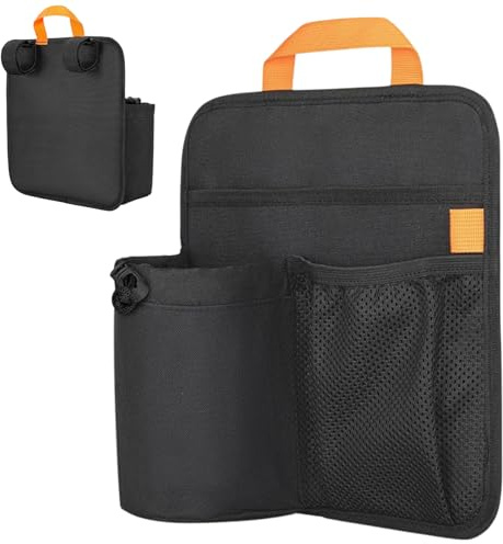 Portavasos para silla de jardín – Organizador de bebidas en el reposabrazos multifuncional, accesorio portátil para guardar objetos al aire libre | para patio, camping, mochilero, playa, pic