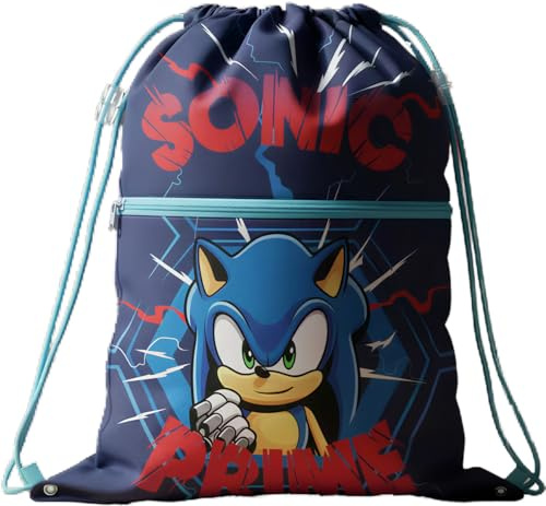 SONIC Sac de sport pour enfant, sac à dos pour maternelle, gym, piscine, voyage, sac à chaussures, Style 2, Unica, Classique
