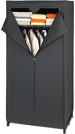 WENKO Kleiderschrank Deep Black mit Ablage