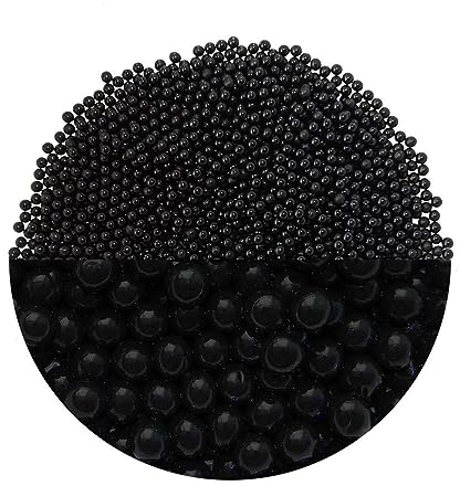 trendfinding 100 g wasserspeicherndes Deko Granulat Schwarz, Korngröße 3.5-4 mm, Dekoration für Blumen und Pflanzen, 10 Liter sehr ergiebig, vielseitig einsetzbar
